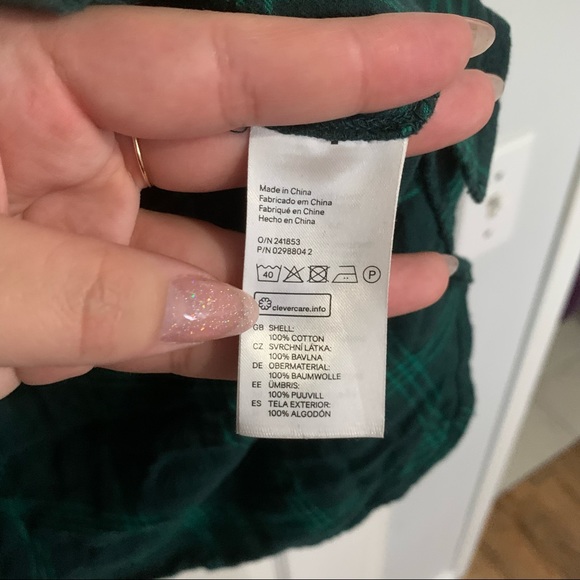 H&M Green Plaid Shirt - Picture 4 of 5